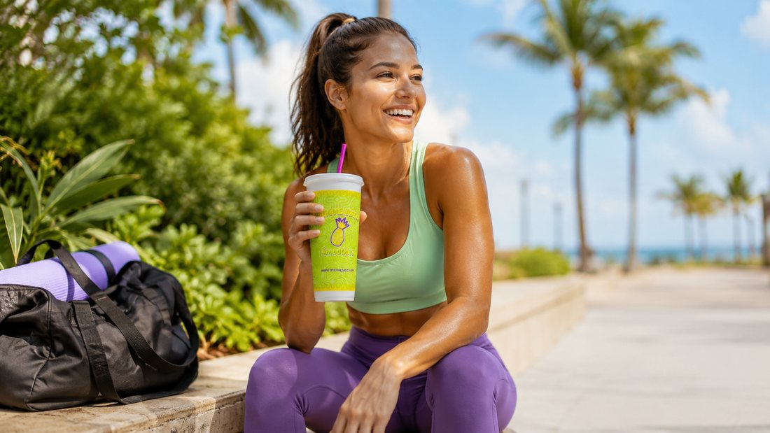 Green smoothie after a workout