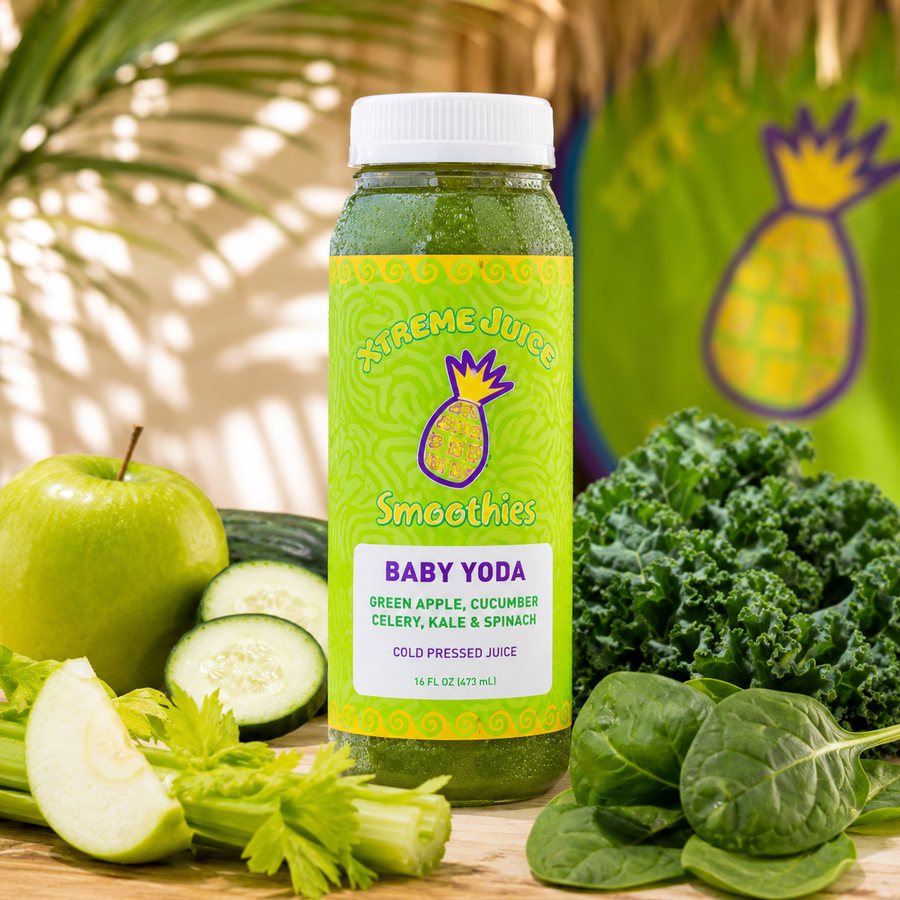 Baby Yoda green juice