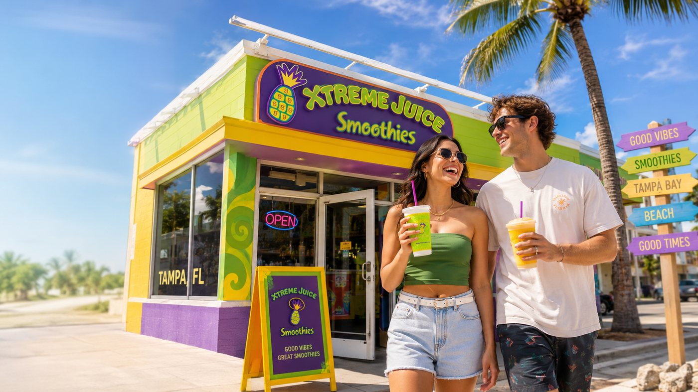 Xtreme Juice storefront on South Dale Mabry Highway in Tampa
