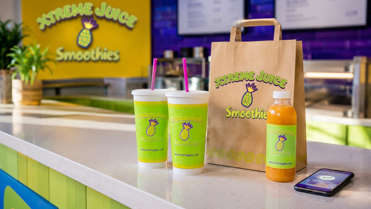 Xtreme Juice smoothies packed to go